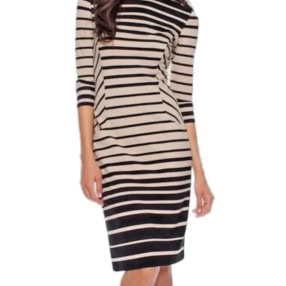 J Mclaughlin Womens M Striped Catalyst Dress - Picture 1 of 14